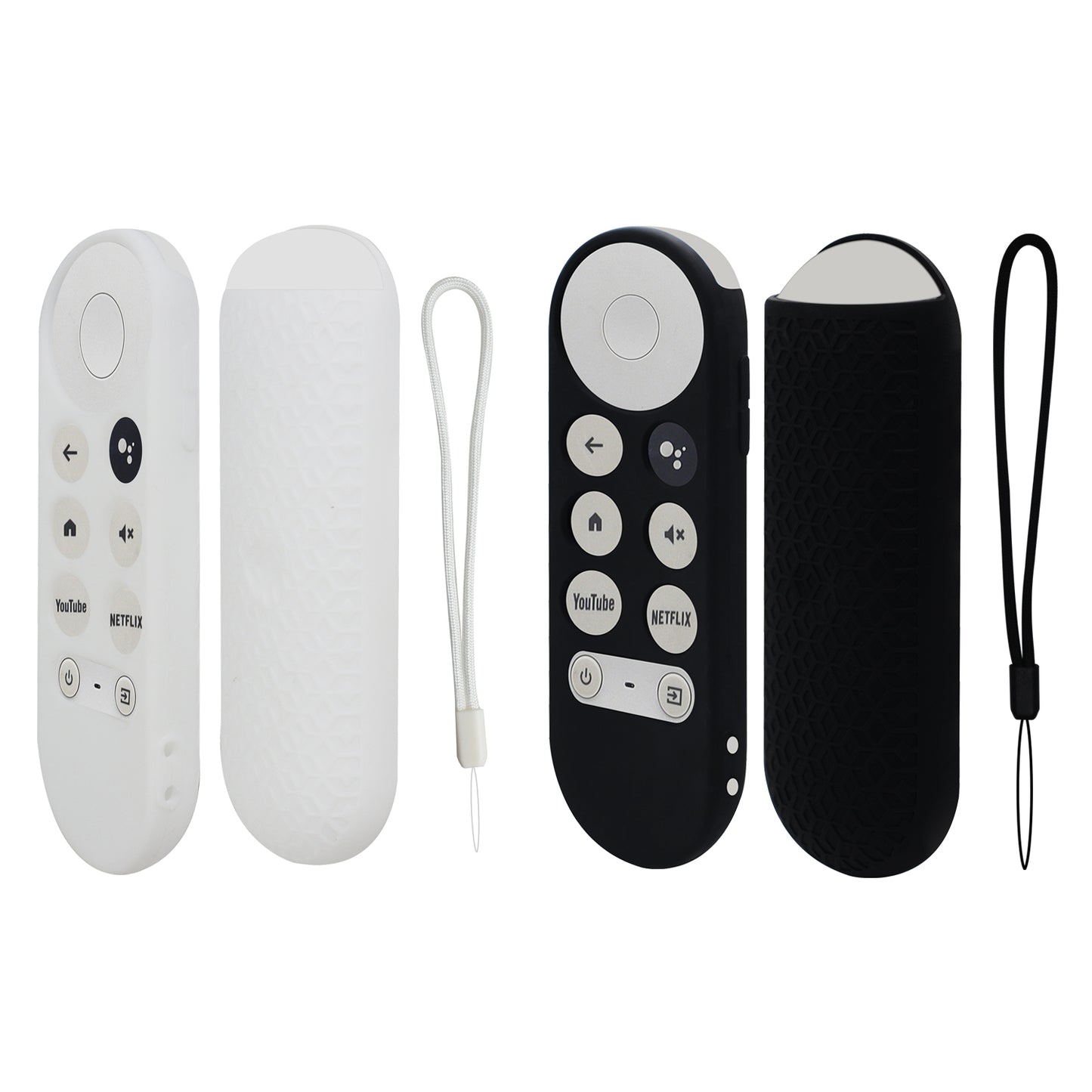 [2Pack] ZEVGOV Silicone Case for Google TV 2020 Voice Remote, Protective Kids-Friendly Shockproof Remote Control Sleeve Holder for google tv remote cover