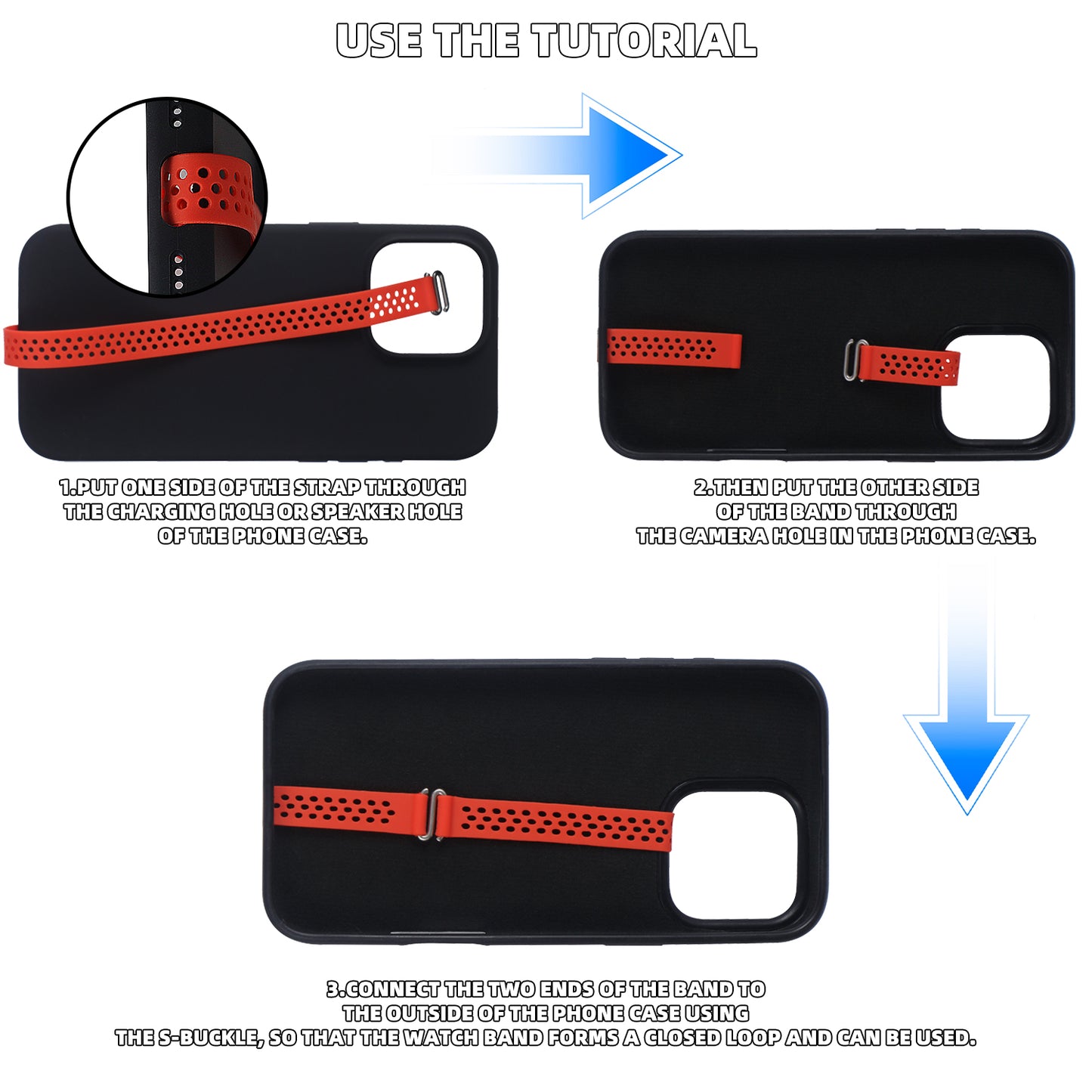 Under $10 the best present： Breathable new upgraded fashion Silicone Phone Strap